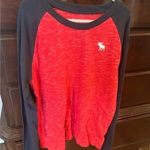 Kids Red and Black Long Sleeve Shirt